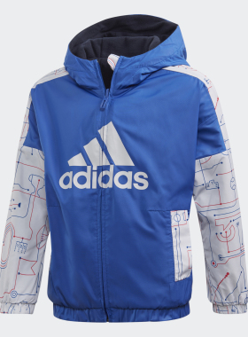Adidas/阿迪达斯正品当季儿童 LB FL REV JKT 时尚梭织茄克GG3601