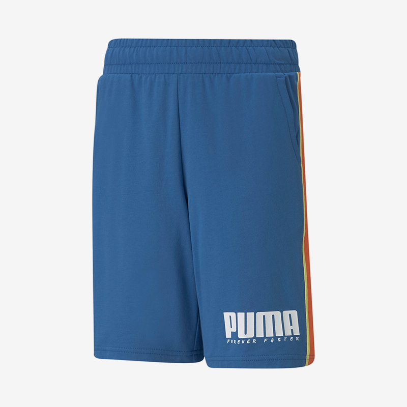 Puma/彪马正品新款大童时尚条纹透气亲肤针织运动短裤585900