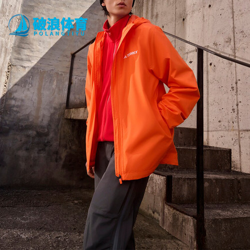 Adidas/阿迪达斯正品冬季男士保暖摇粒绒三合一连帽冲锋衣JY4801