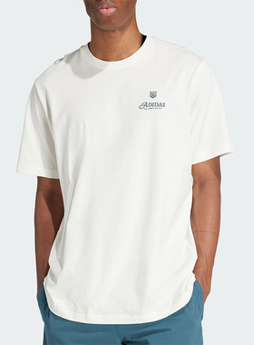 Adidas/阿迪达斯正品三叶草男士休闲圆领宽松运动短袖IS2937