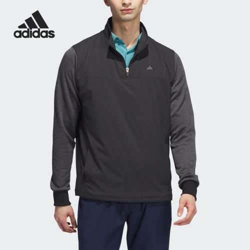 Adidas/阿迪达斯正品秋季男士运动休闲半拉链套头衫II7848
