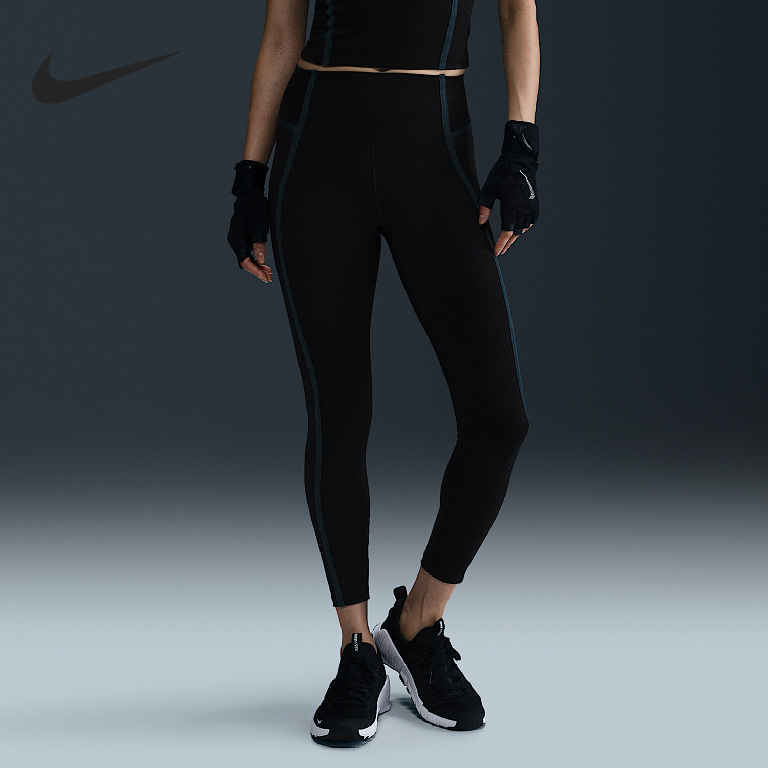 Nike/耐克正品2025秋季款女士运动高腰紧身长裤HJ1138-010