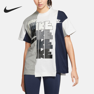 Nike/耐克正品x Sacai女子联名运动休闲款短袖T恤CD6310-711
