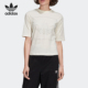 阿迪达斯正品 女子运动短袖 当季 三叶草 T恤FM1906 新款 Adidas
