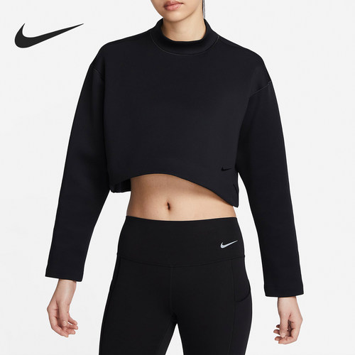 Nike/耐克正品春季女士宽松短款休闲运动长袖卫衣FN2793-010