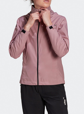 Adidas/阿迪达斯正品TERREXMT户外时尚连帽女子运动外套 HA2319