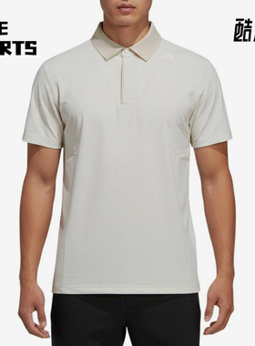 Adidas/阿迪达斯正品WUZONGTAN新款男米白色短袖Polo衫KW4762
