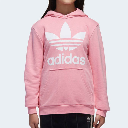 Adidas/阿迪达斯正品三叶草大童LOGO印花时尚经典运动卫衣DJ2167