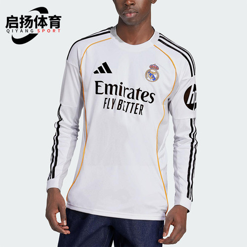 Adidas/阿迪达斯正品2025男士修身足球经典运动训练长袖JN8884