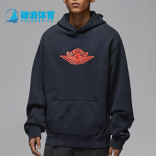 Nike/耐克正品JORDAN男士运动宽松连帽经典卫衣套头衫IB3004-010