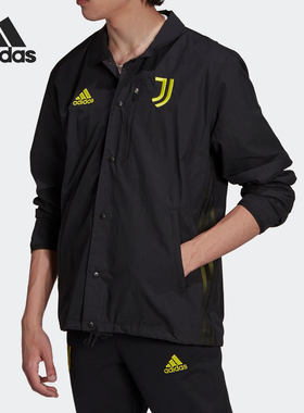 Adidas/阿迪达斯官方正品运动男子防风尤文足球夹克外套 GR2909