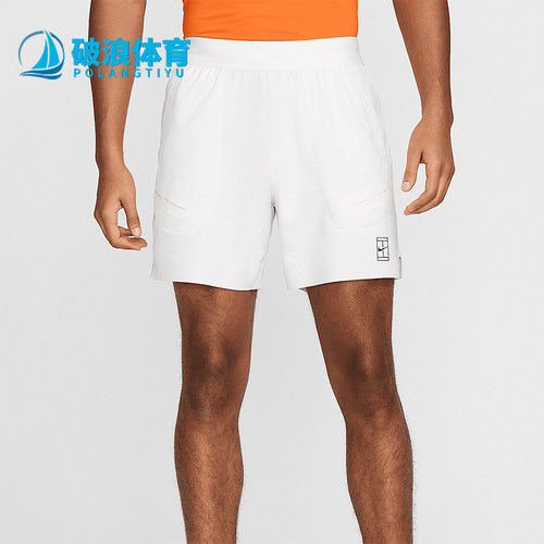 Nike/耐克正品2025男士训练印花透气运动耐穿网球短裤FZ6913-100