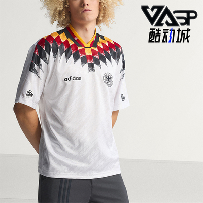 Adidas/阿迪达斯正品夏季款男士刺绣复古休闲短袖T恤JN3705