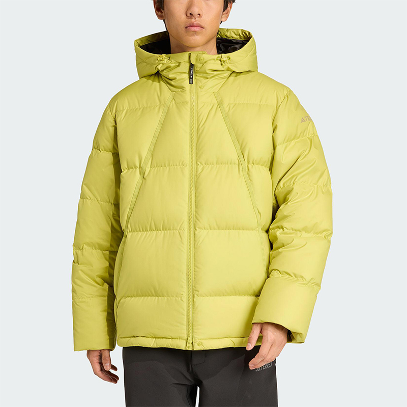 Adidas/阿迪达斯正品GOOSE DOWN JACKET男士经典连帽羽绒服JV6209