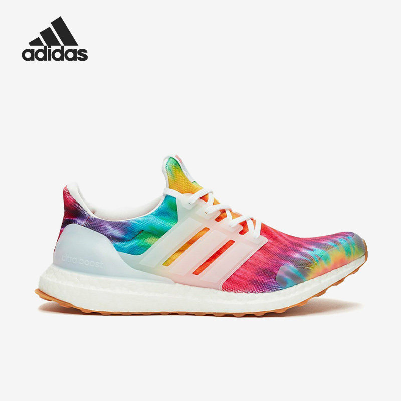 Adidas/阿迪达斯官方正品Ultra Boost 4.0扎染男子跑步鞋EF7775