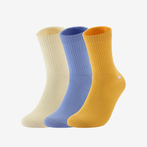 Puma/彪马正品2025夏季新款男女针织中筒袜三双装938413-13