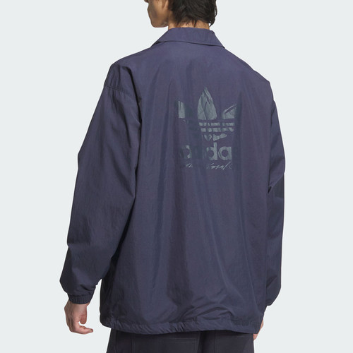阿迪达斯休闲翻领运动茄克/外套