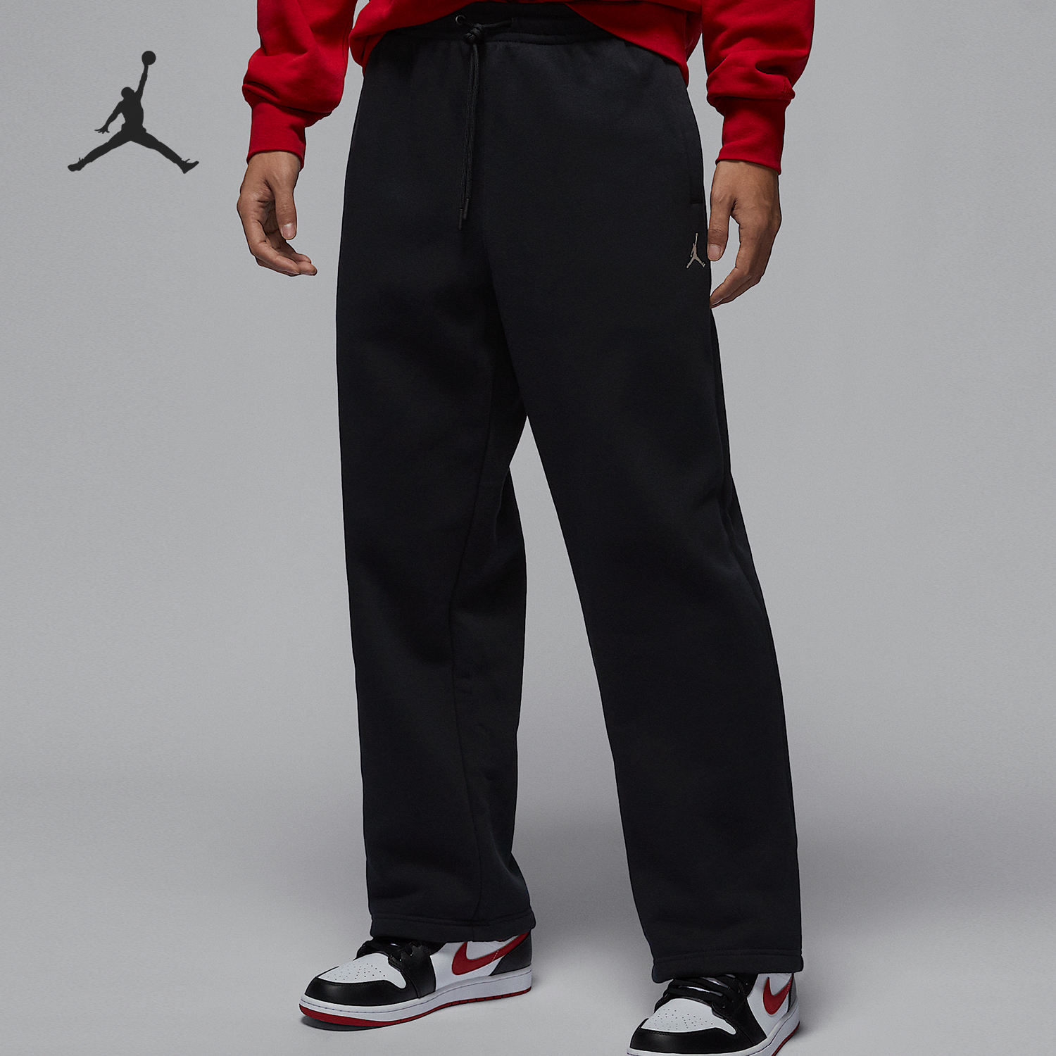 Nike/耐克正品JORDAN男士保暖户外加绒直筒长裤IB7239-010