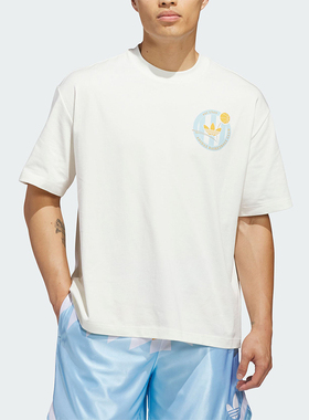 Adidas/阿迪达斯正品三叶草男士经典圆领轻盈篮球风短袖T恤KD3613