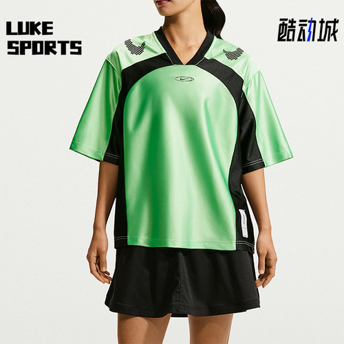 Nike/耐克正品女士V领运动舒适宽松轻盈短袖T恤IQ6138-336