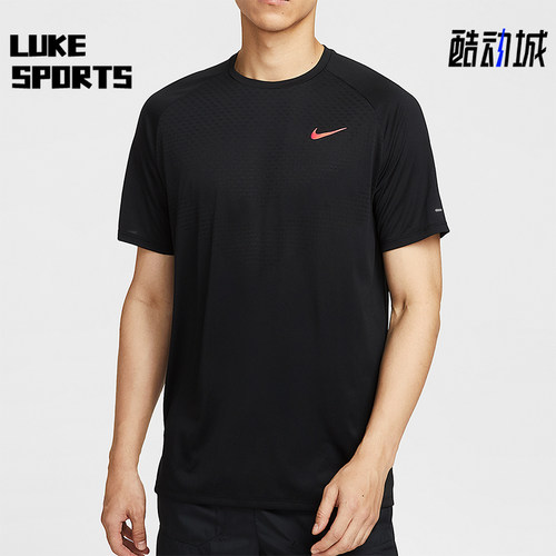 Nike/耐克正品Dri-FIT 男士套头跑步透气户外运动短袖HV2129-010