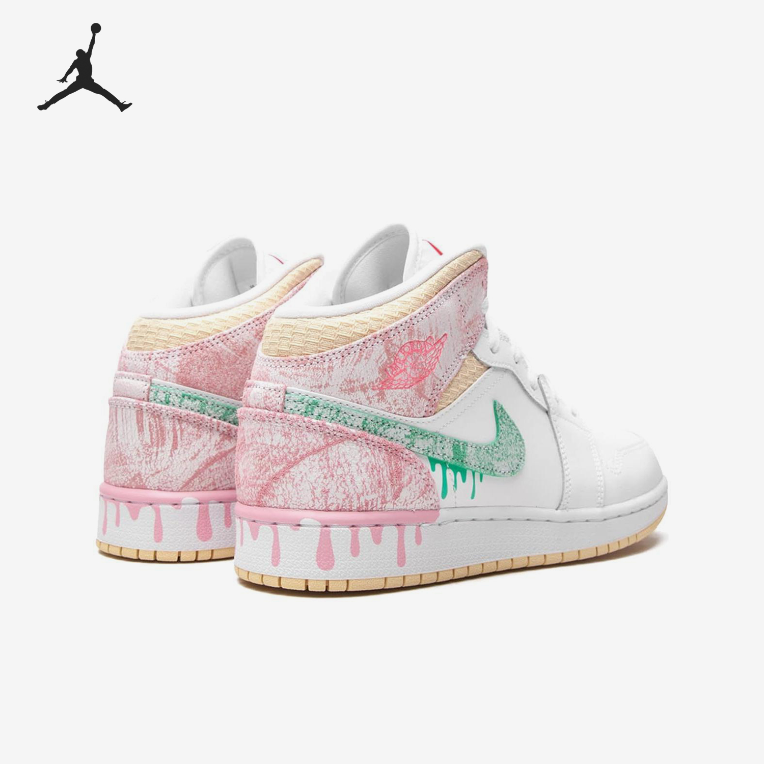 Nike/耐克正品JORDAN 小童中帮减震运动时尚篮球鞋DD1667-100