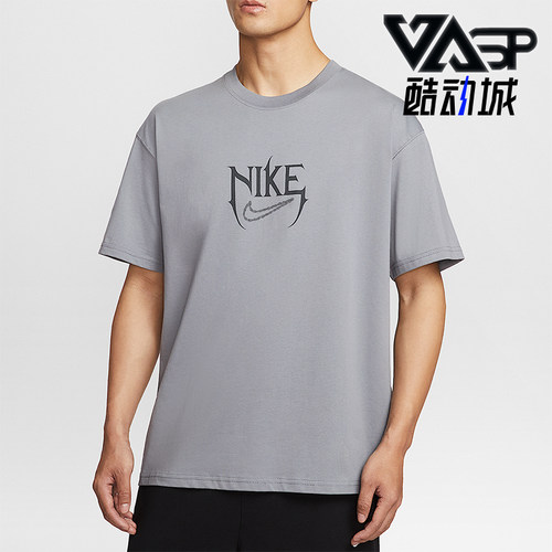 Nike/耐克正品2025夏季款男士印花宽松经典图案篮球T恤HJ3432-065