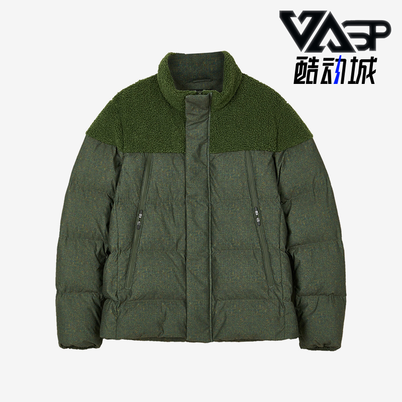 Skechers/斯凯奇正品秋冬新款男士户外保暖梭织立领羽绒服