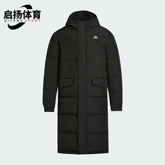 Adidas/阿迪达斯正品冬季男女连帽保暖长款运动休闲羽绒服KF6748