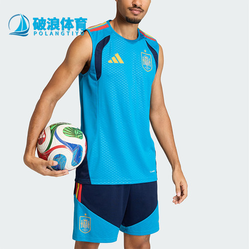 Adidas/阿迪达斯正品2026年男士透气休闲经典运动背心T恤KA8191