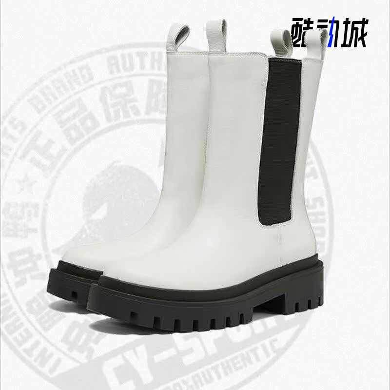 Skechers/斯凯奇正品新款时尚女子厚底耐磨长款马丁靴 167345