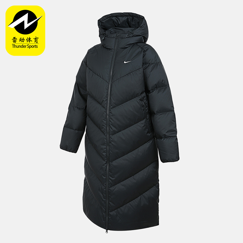 Nike/耐克正品2025冬季款女士日常保暖连帽刺绣羽绒服HV5237-390