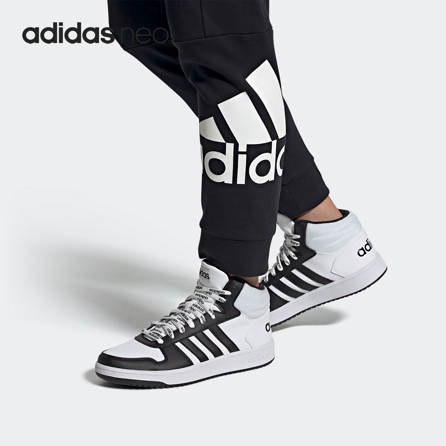 Adidas/阿迪达斯官方正品NEO休闲HOOPS 2.0 MID男子板鞋 FW4476