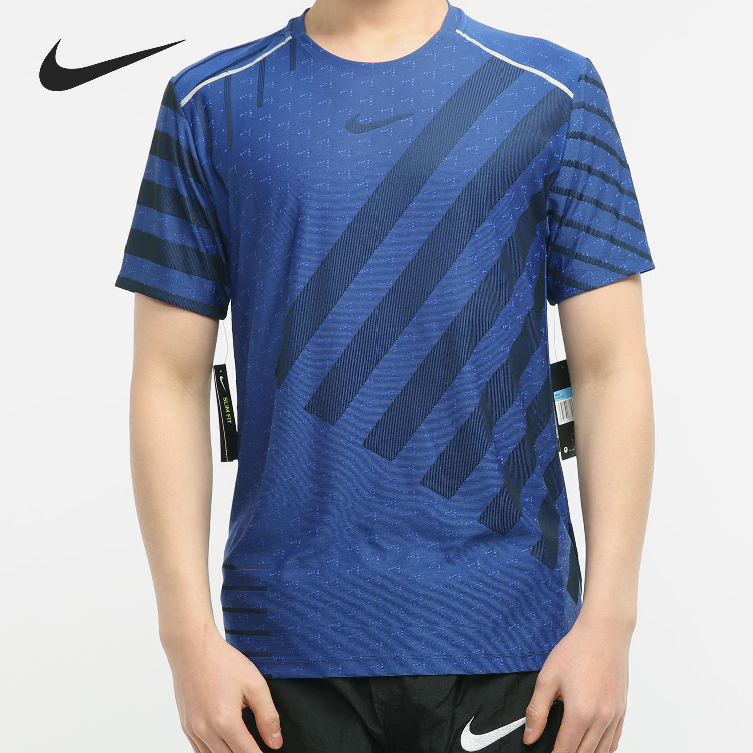Nike/耐克正品当季新款男子圆领跑步运动短袖T恤 BV4688-405