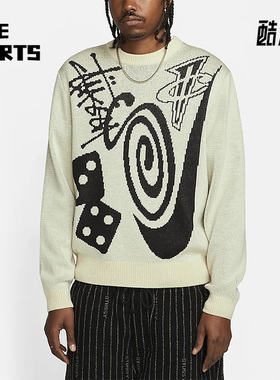 Nike/耐克正品x Stüssy男女长袖针织运动套头卫衣DR2894-238