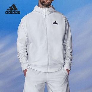 Adidas 梅西同款 男士 休闲连帽夹克外套IN1843 阿迪达斯官方正品