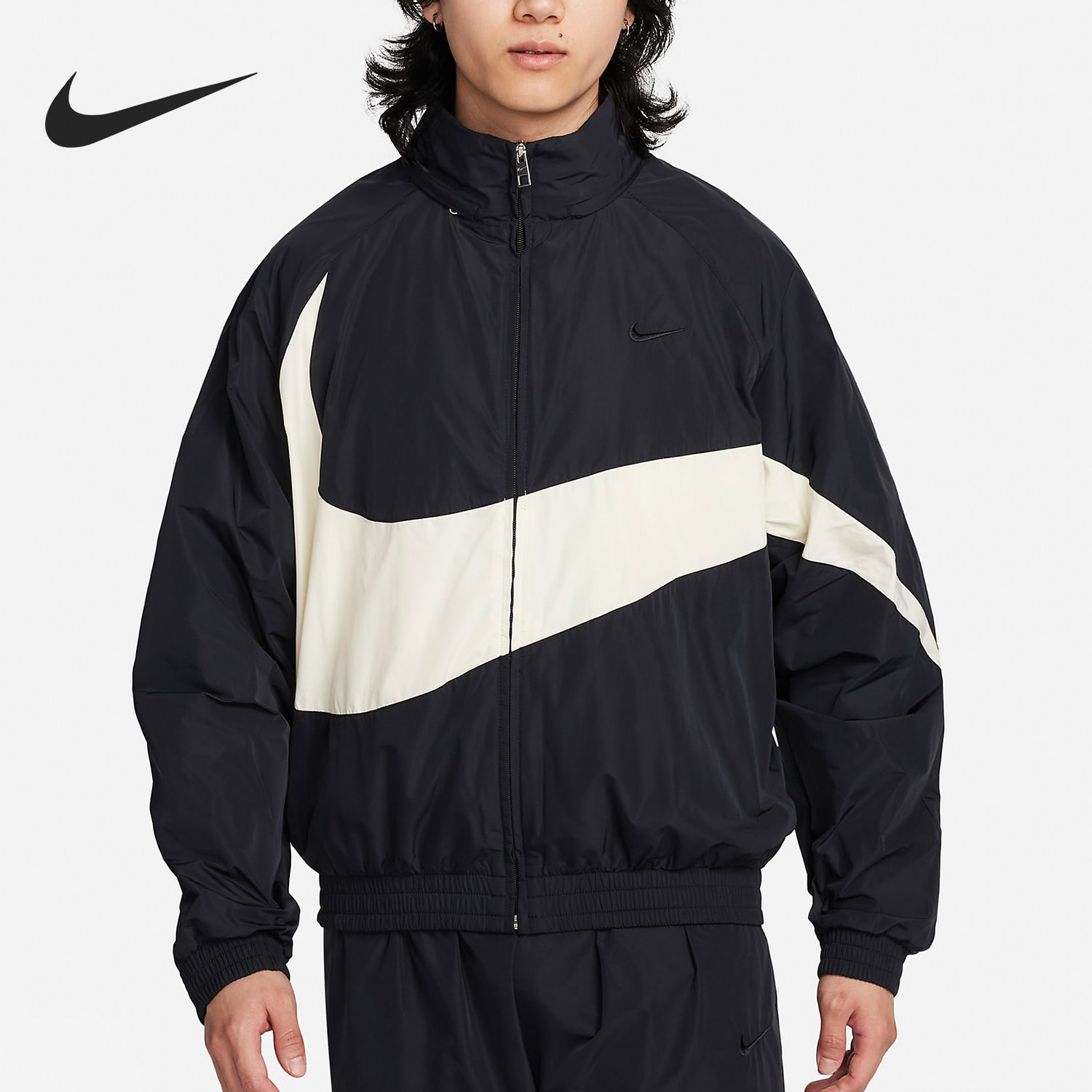 Nike/耐克正品新款男士休闲梭织立领拉链夹克外套FB7878 - 实物图