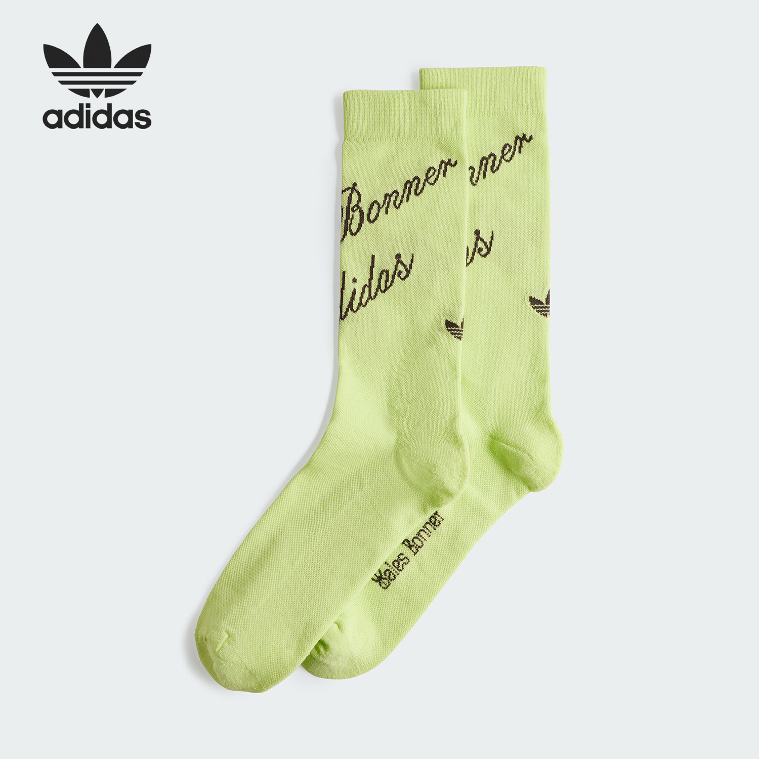 Adidas/阿迪达斯正品三叶草男女印花透气袜子一双装IX5606