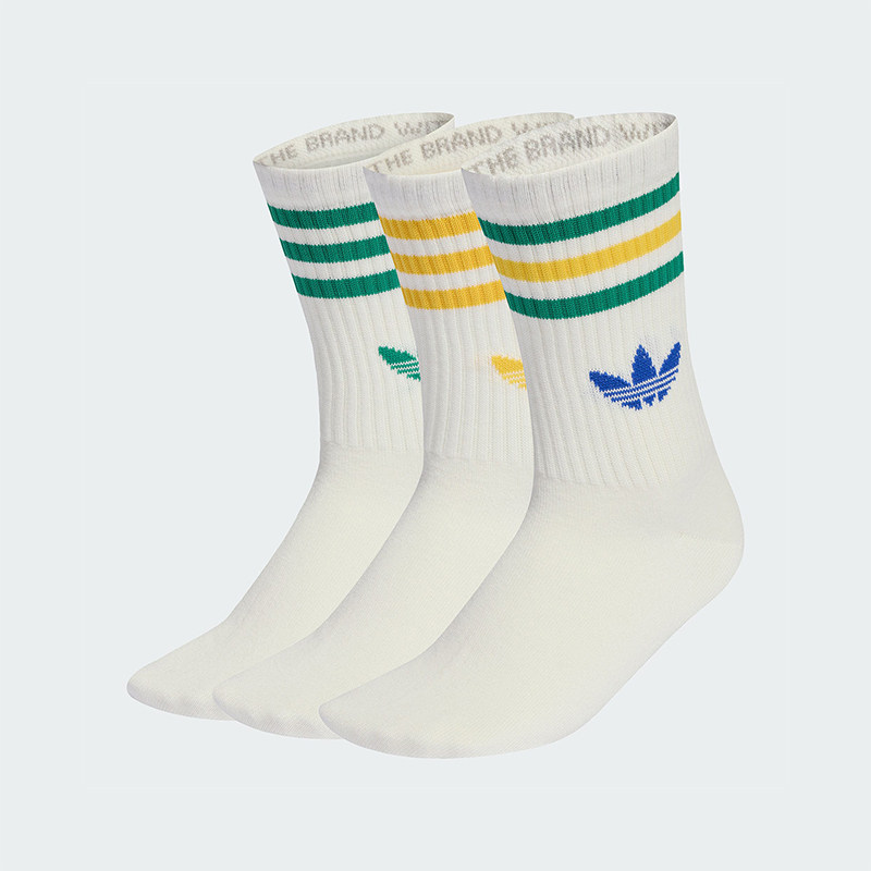 Adidas/阿迪达斯正品四季款三叶草男女款经典袜子三双装KD8250