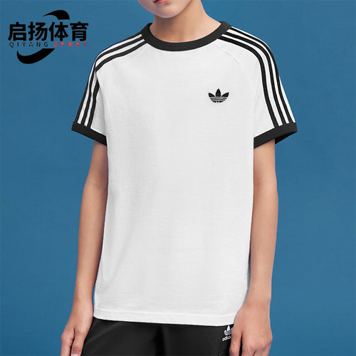 Adidas/阿迪达斯正品大童休闲柔软运动短袖T恤上衣LF3652