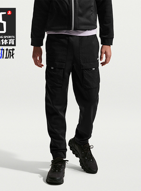 Nike/耐克正品2025冬季款大童日常束脚针织印花长裤IO0764-010