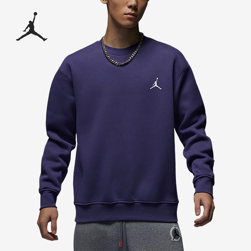 Nike/耐克正品JORDAN男子圆领长袖加绒保暖时尚卫衣FB7020