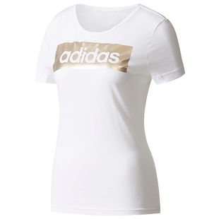 Adidas/阿迪达斯女子运动圆领套头短袖T恤 CD1981