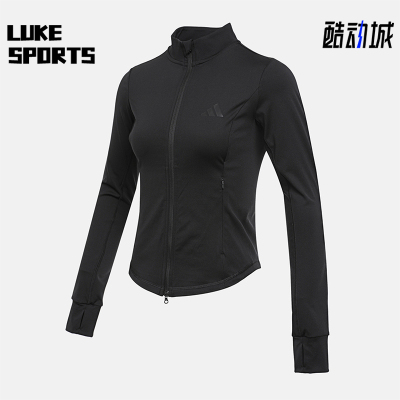 Adidas/阿迪达斯正品2025女士训练立领运动透气耐穿外套KF2666
