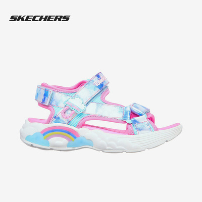 Skechers/斯凯奇正品大童夏季新款魔术贴沙滩运动凉鞋302975L