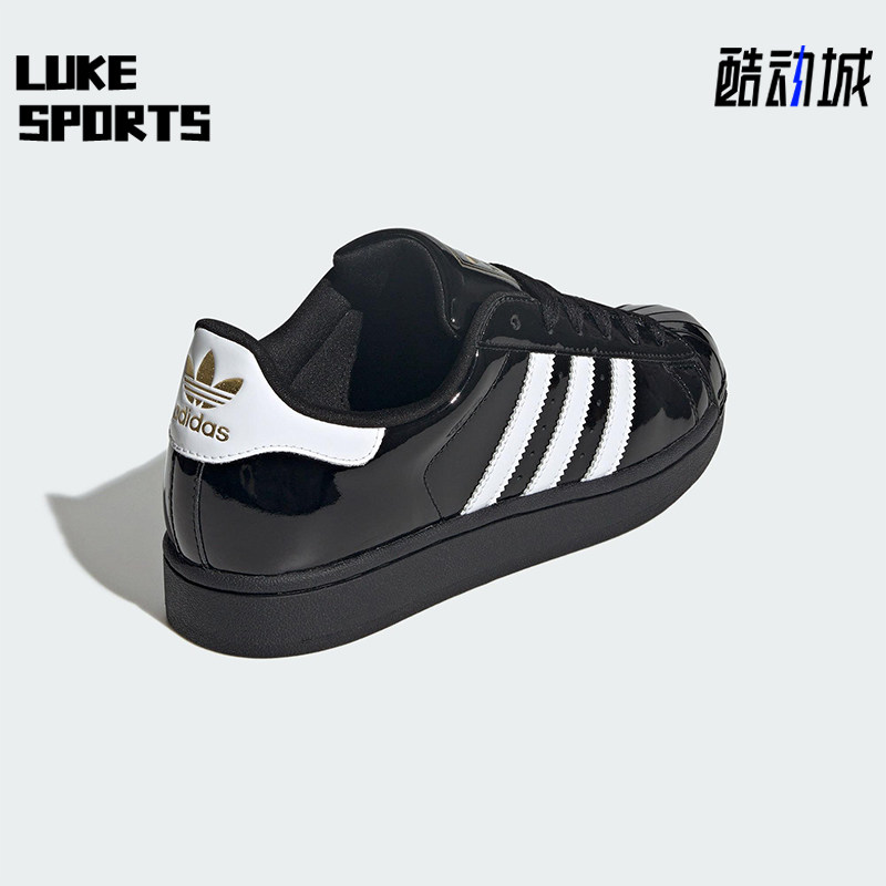 Adidas/阿迪达斯正品三叶草女士耐穿重流低帮贝壳头板鞋JS4009