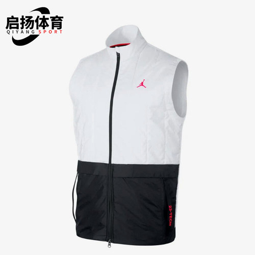 Nike/耐克正品Jordan 男士时尚运动拉链机织经典棉马甲AJ1057-100