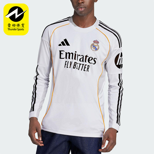 Adidas/阿迪达斯正品2025男士修身足球经典运动训练长袖JN8884