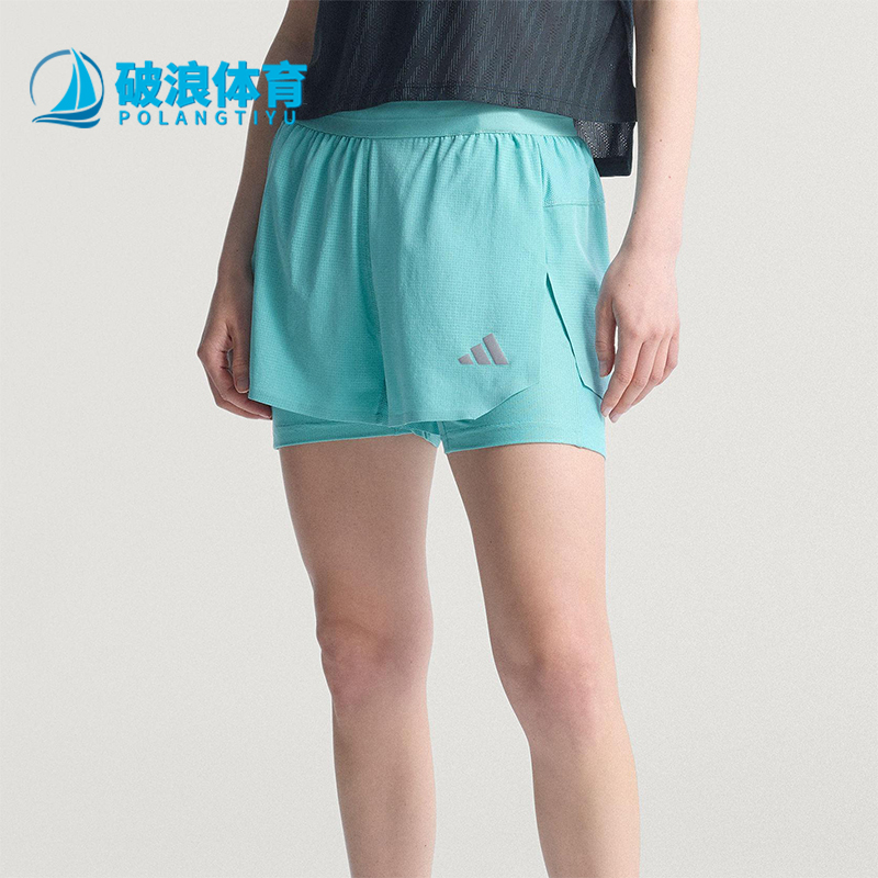 Adidas/阿迪达斯正品CLIMACOOL女士训练运动跑步透气短裤KE2281