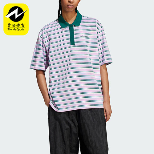 阿迪达斯女士运动休闲POLO衫